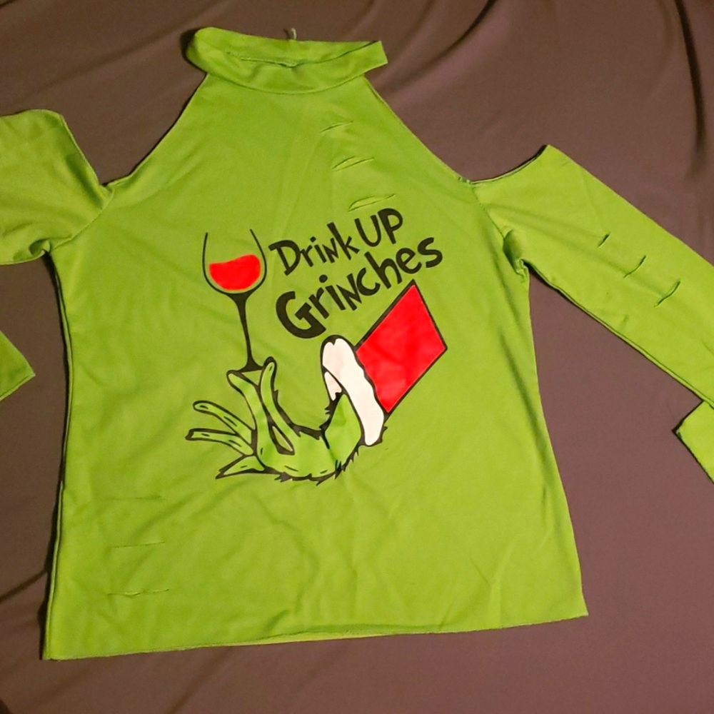 Christmas Long Sleeve Grinch Top